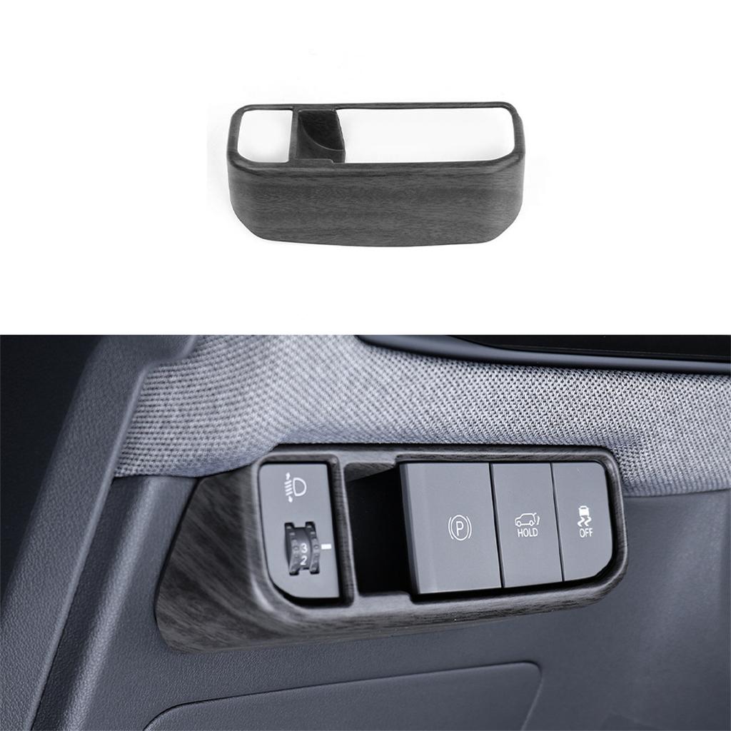 Auto Carbon Fiber ABS Front Headlight Adjustment Button Cover Trim For Kia EV3 2024 2025 Interior Accessories LHD
