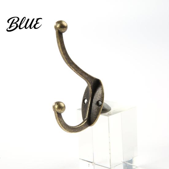 Wardrobe Clothes Hook for Wardrobes Alloy Double Bronze Zinc Vintage Durable Leg Hanger