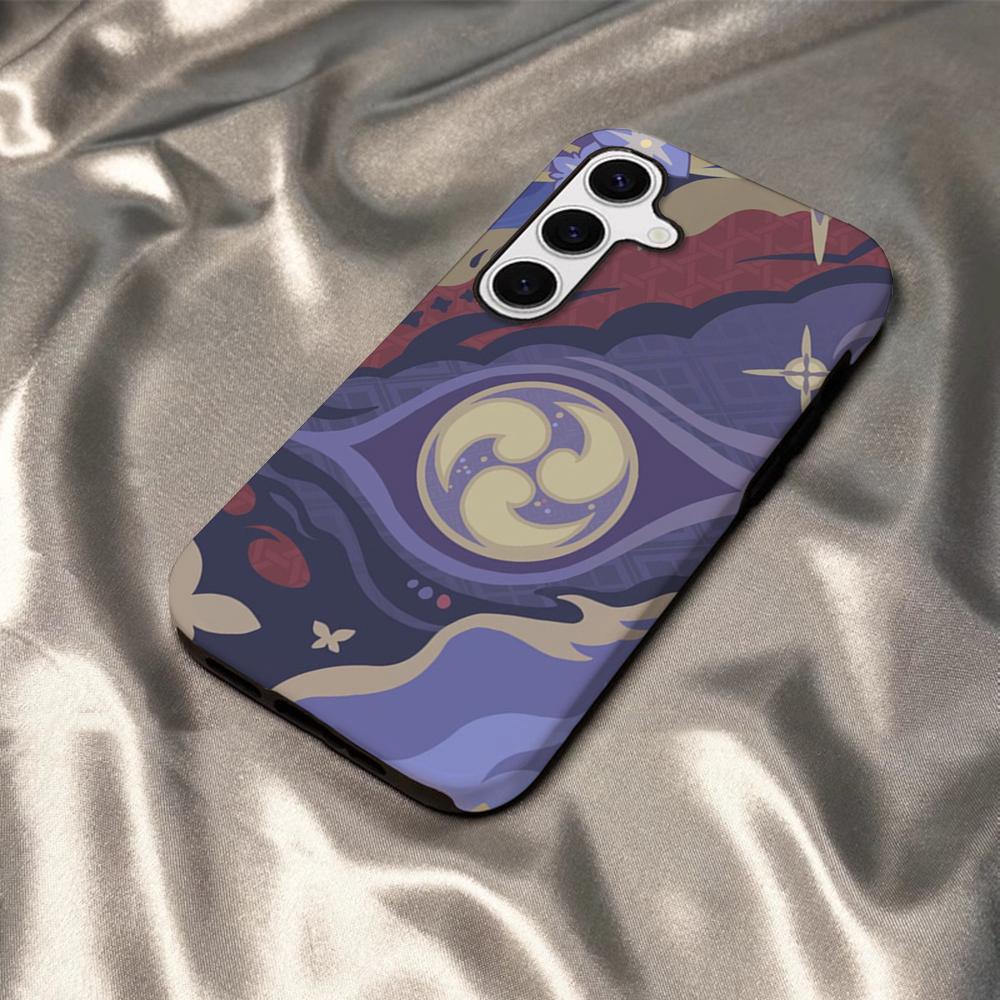 Game Genshin Impact Phone Case For Samsung S25 S24 S23 S22 S21 Plus Ultra A56 A36 A26 A16 Glossy HD Hard PC Cover