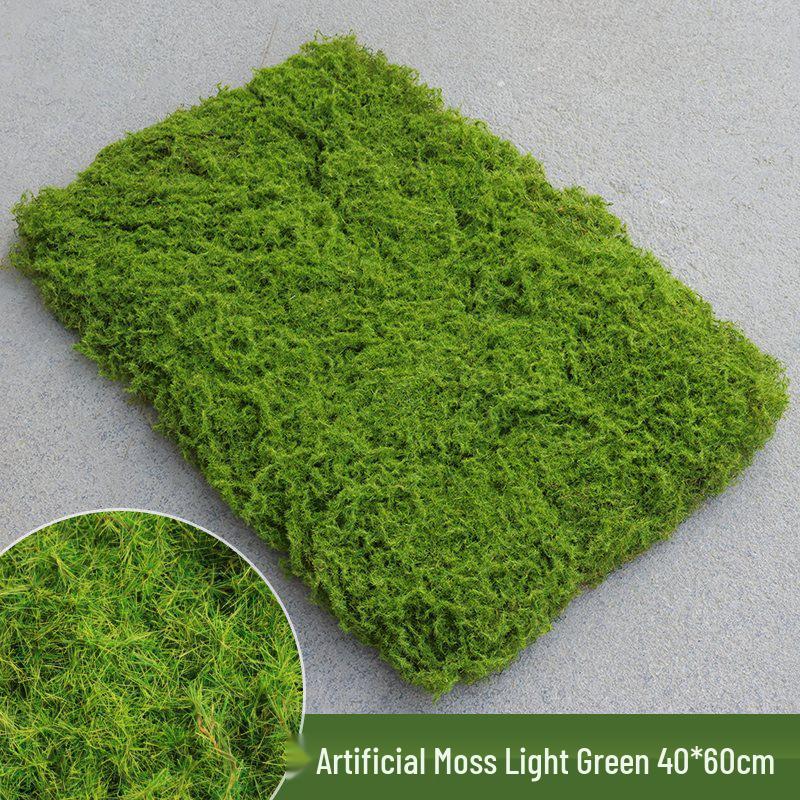 Bionic Artificial Moss Turf Micro Landscape Ornaments for Bonsai and Potted Plant Landscaping