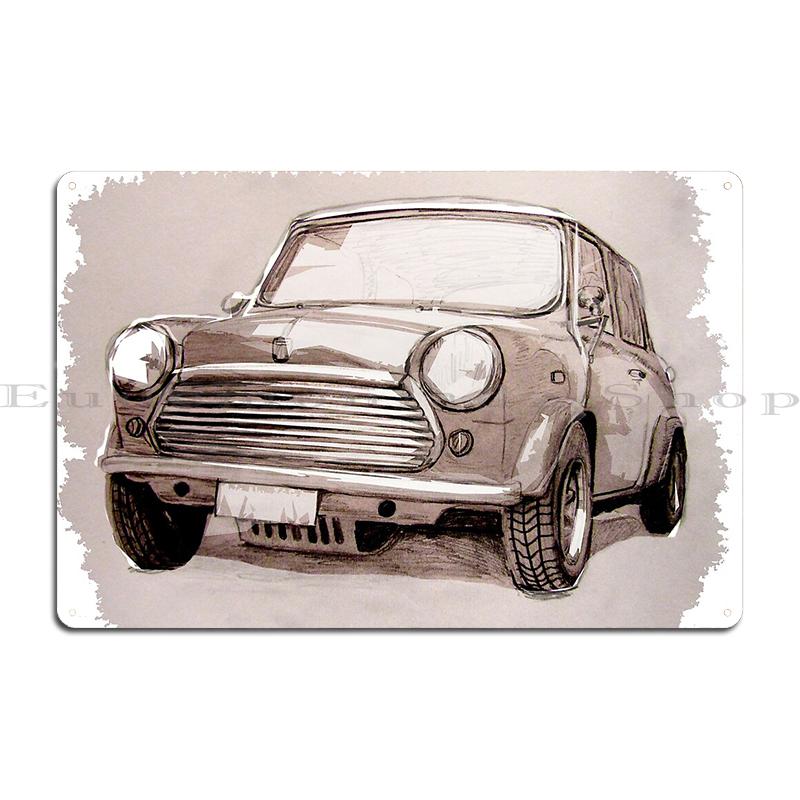 Austin Mini Cooper Countryman Poster Metal Plaque Pub Garage Plaques Club Home Design Tin Sign Poster