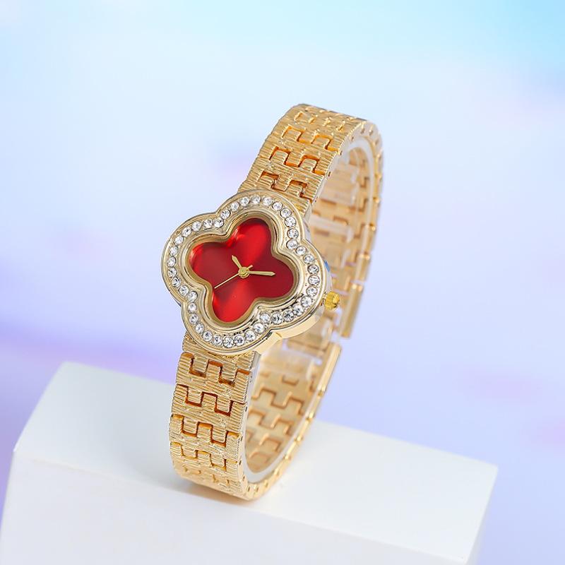 Fashion Four-leaf Clover Women's Watch Dial Ladies Quartz Watch Best Gifts Clock for Wife,Family,Friend
