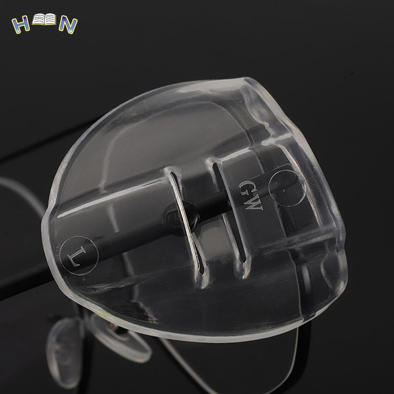 2Pcs Eye Flexible Clear Shields Side Safety Goggles Glasses Universal Anti Fog