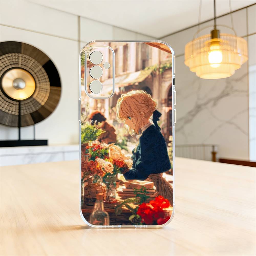 V-Violet Evergarden N-Novel Phone Case Transparent Silicone Soft For SamsungA10,12,20,21S,30,31,40,50,51,52,70,71