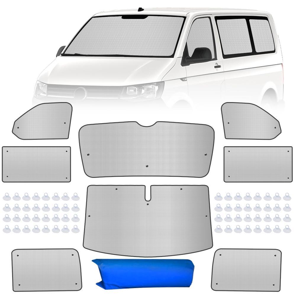 8PCS Sun Shade with Storage Bag Internal Thermal Blind Window Car Windscreen Protection Windscreen for VW T5 T6 SWBGood product