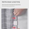 Multifunctional Shower Curtain Clip: Seamless, Punch-Free Wall Hook