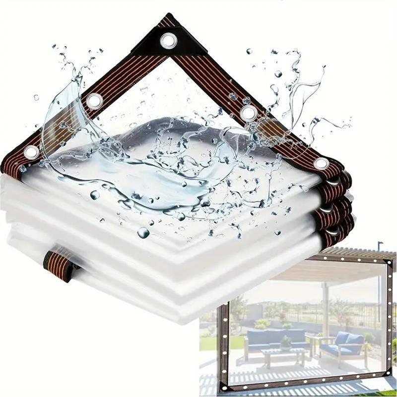 Patio Rain Cover, Outdoor Rainproof Tarpaulin,Wind And Rain Resistant Tarp For Home