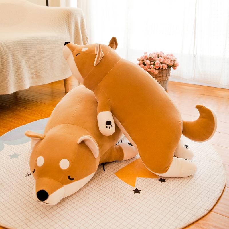 Shiba Inu Plüschkissen: Gemütliches Corgi & Hund Puppen Rückenlehnen Ornament für das Wohnzimmer