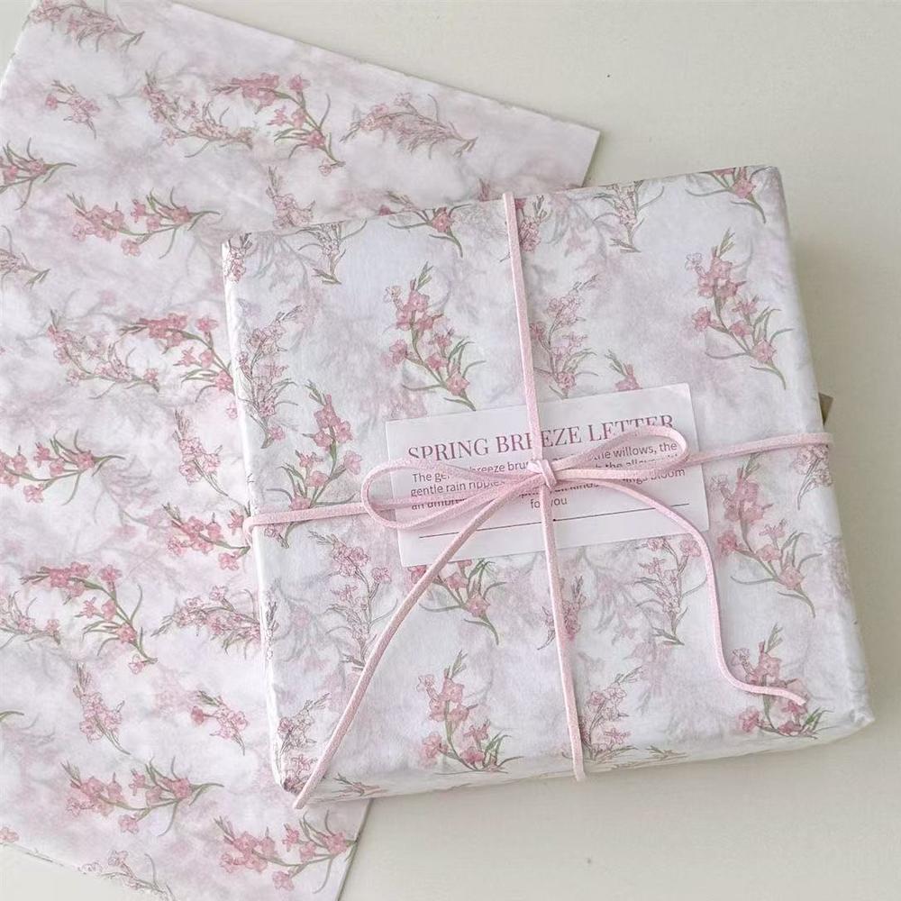Ins Pink Polka Dot Sydney Paper Gift Wrapping Paper, Small Fresh Bouquet Wrapping Paper, Gift Paper, DIY Handmade Material