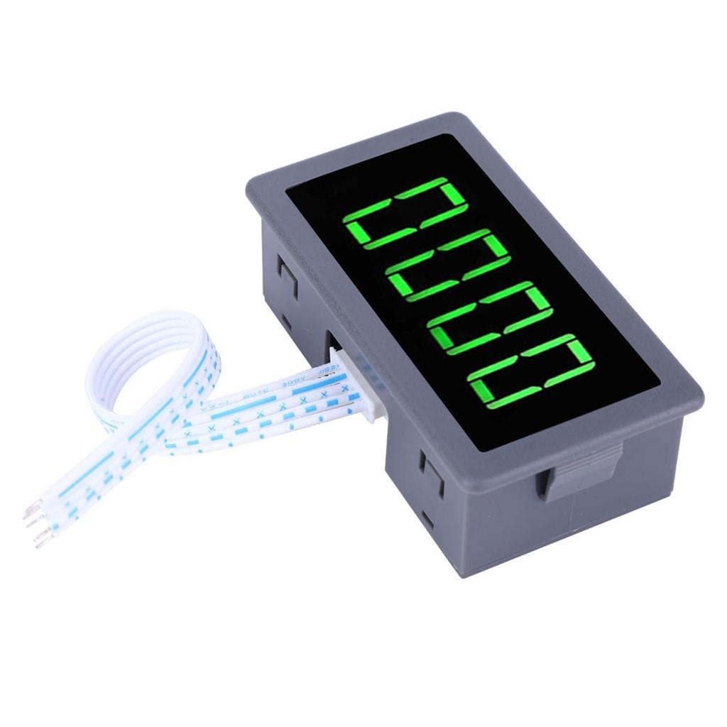 LOCADENCE Tachometer, DC 8V-24V 40mA LED Screen Motor Tachometer with Clear 10-9999Rpm 3-Wire NPN