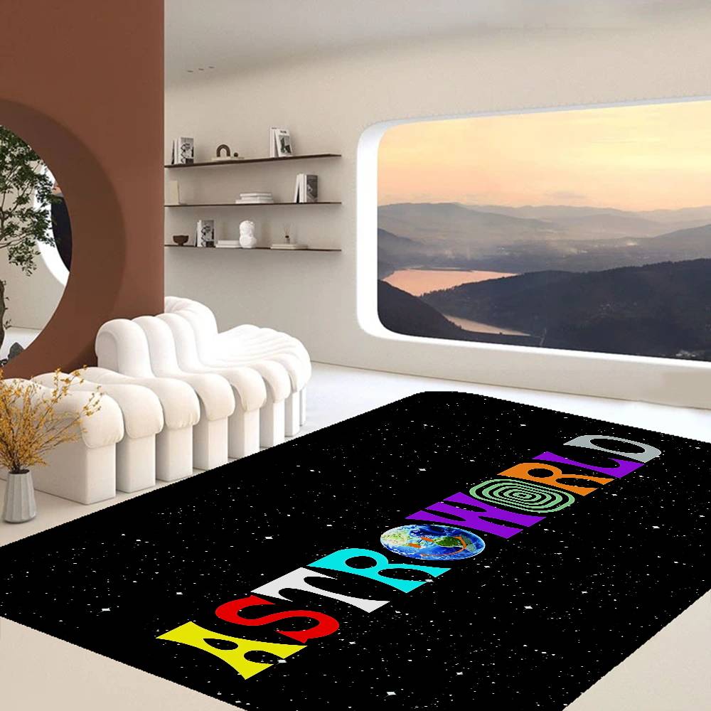 T-Travis S-Scott Astroworld Floor Mat Cheaper Anti-slip Modern Living Room Balcony Printed Bedside Mats