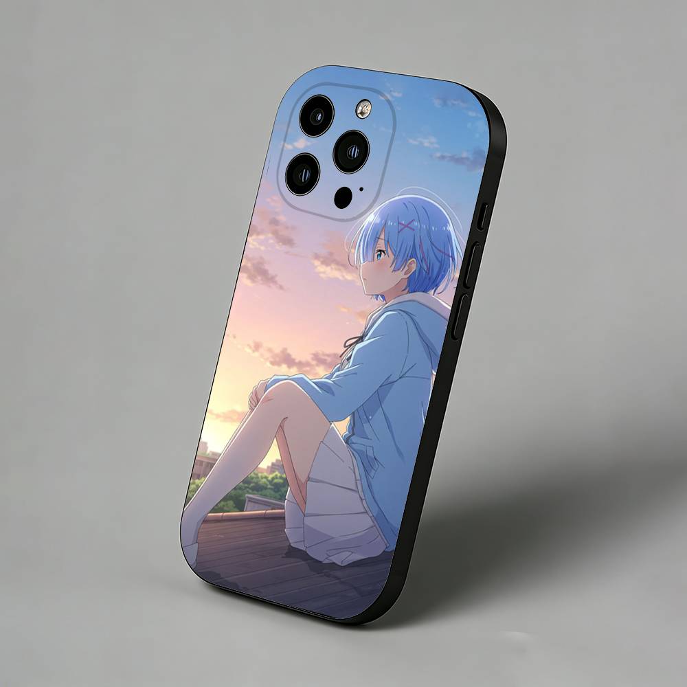 Rem R-Re Anime Z-Zero iPhone Case For 17 Air 16 Pro Max 16e 15 Plus 14 13 12 11 Back Protector Cover