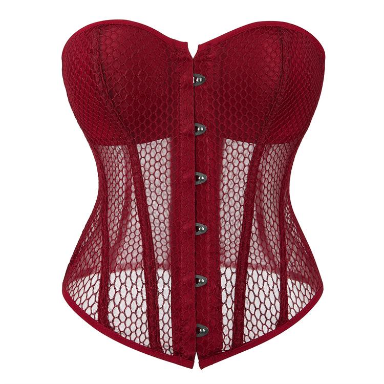 New Summer Breathable Mesh Shaping Court Top