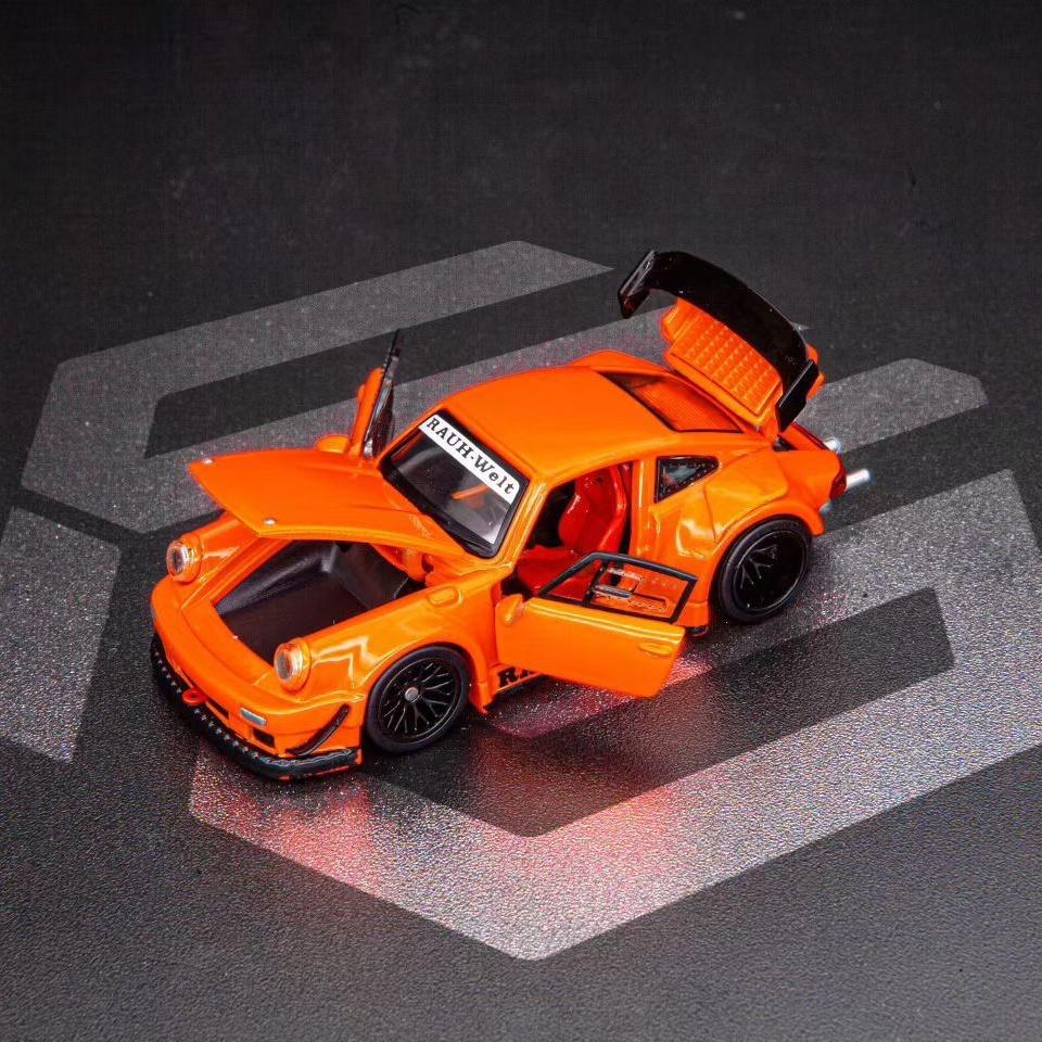 FG Model 1: 64 Porsche RWB 930 Alloy Full Open Die Casting Car Model Collection Gift