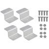 Compatible with Various Specifications of PV Modules these Z brackets come with Stainless Steel SUS304 Tightening Parts