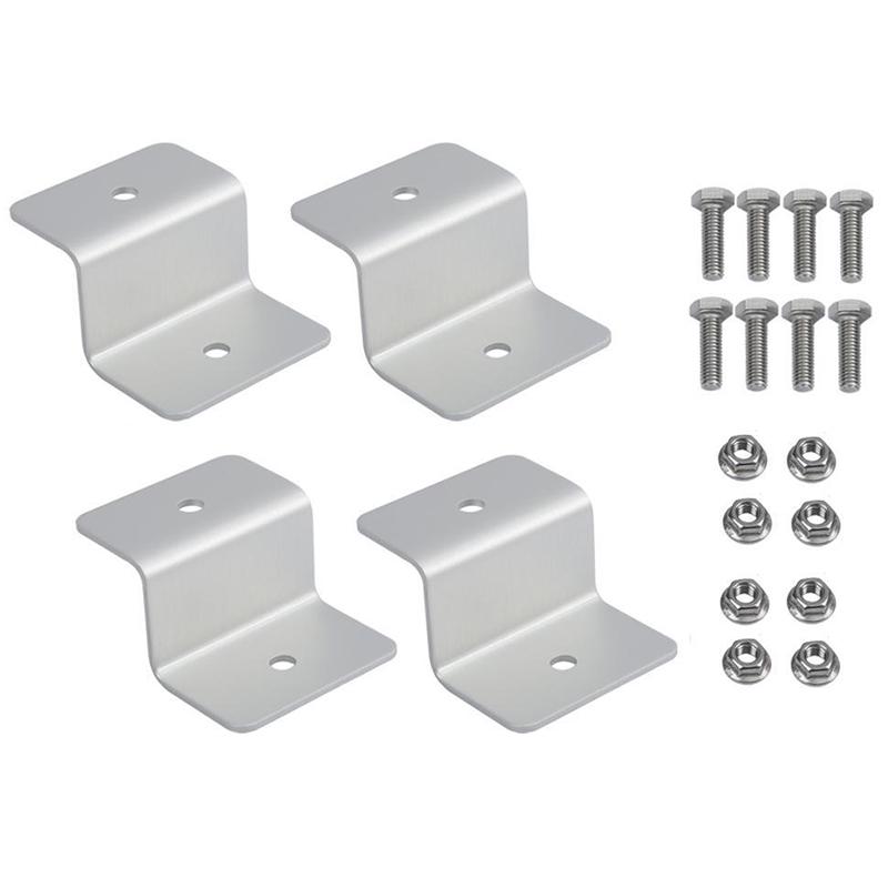 Compatible with Various Specifications of PV Modules these Z brackets come with Stainless Steel SUS304 Tightening Parts