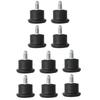 Bell Glides Replacement, Office Chair Swivel Caster Wheels to Fixed Stationary Castors, Low Profile