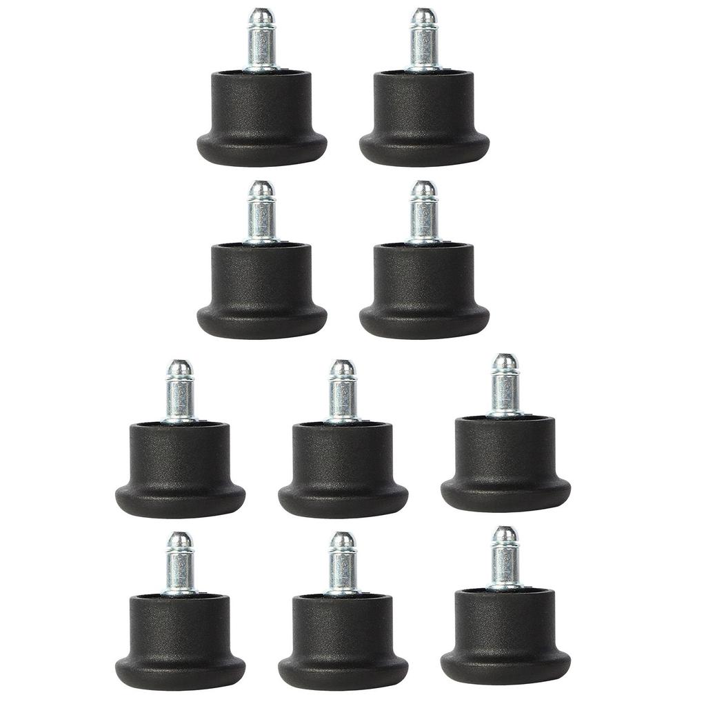 Bell Glides Replacement, Office Chair Swivel Caster Wheels to Fixed Stationary Castors, Low Profile