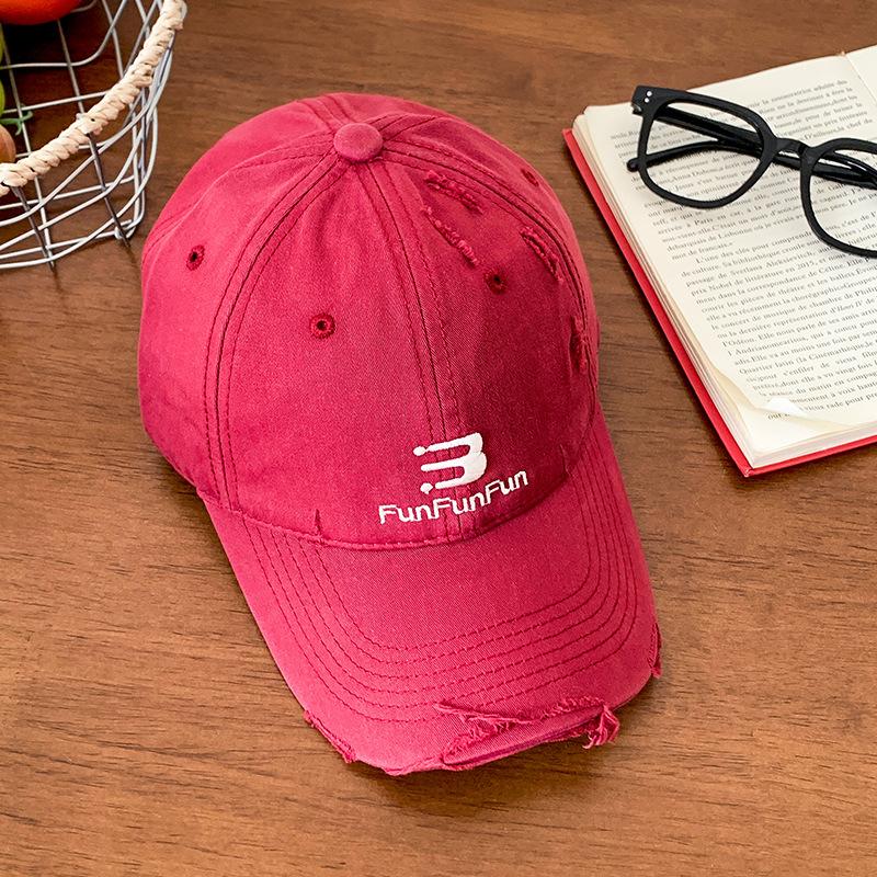 Contemporary Soft Womens Top Baseball Cap With American Alphabet Embroidery