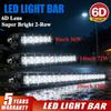 2-Rows 6D led light bar 14inch 20inch Spot Flood Combo Beam led bar For SUV 4X4 OffRoad LED Work Light 12V 24V Auto Driving Lamp