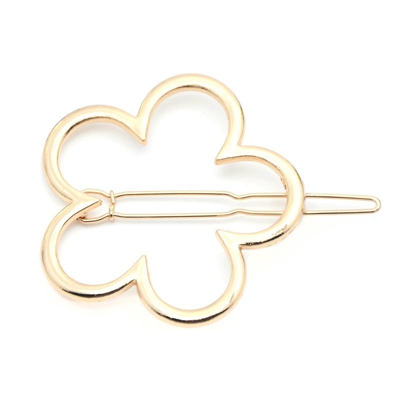 Bow Hairpin Love Pentagonal Alloy Clip Cute Hair Accessories Frog Clip Jewelry Female Bangs
