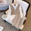 Plus Size Autumn 2026 Slimming Belly Concealing Two-Piece Shirt & Pants Set