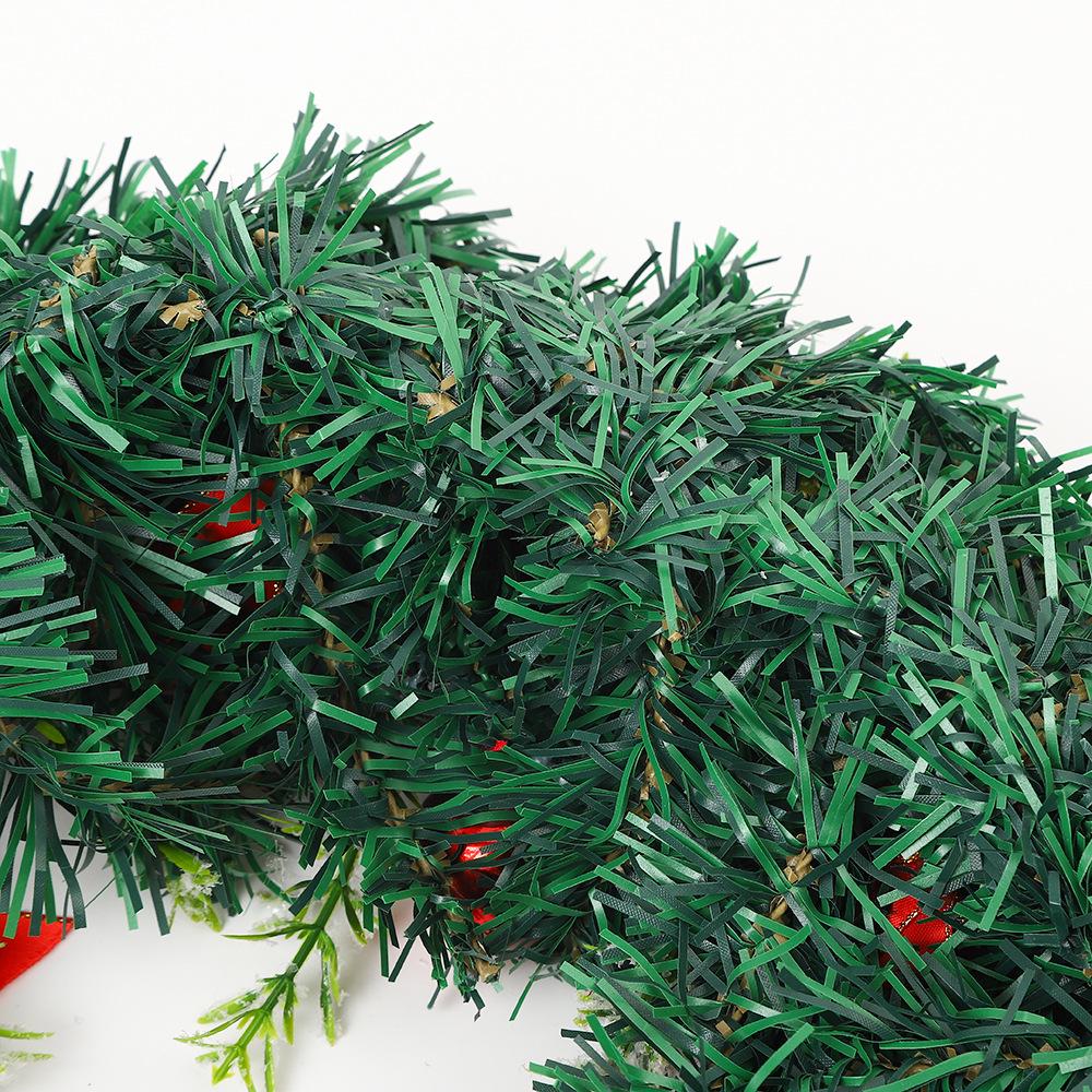 Handmade Christmas Wreath with Ribbon Balls and Greenery - Perfect for Windows and Store Decorations