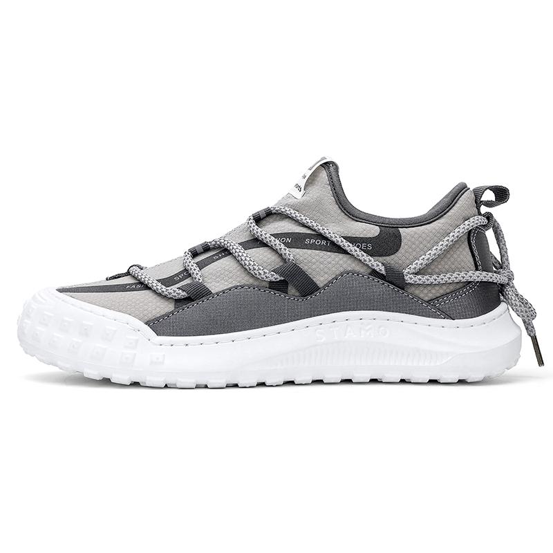 

Трендовая мужская повседневная обувь, новые спортивные прогулочные кроссовки, мужские модные мужские кроссовки в уличном стиле, удобная обувь для бега 43 серый