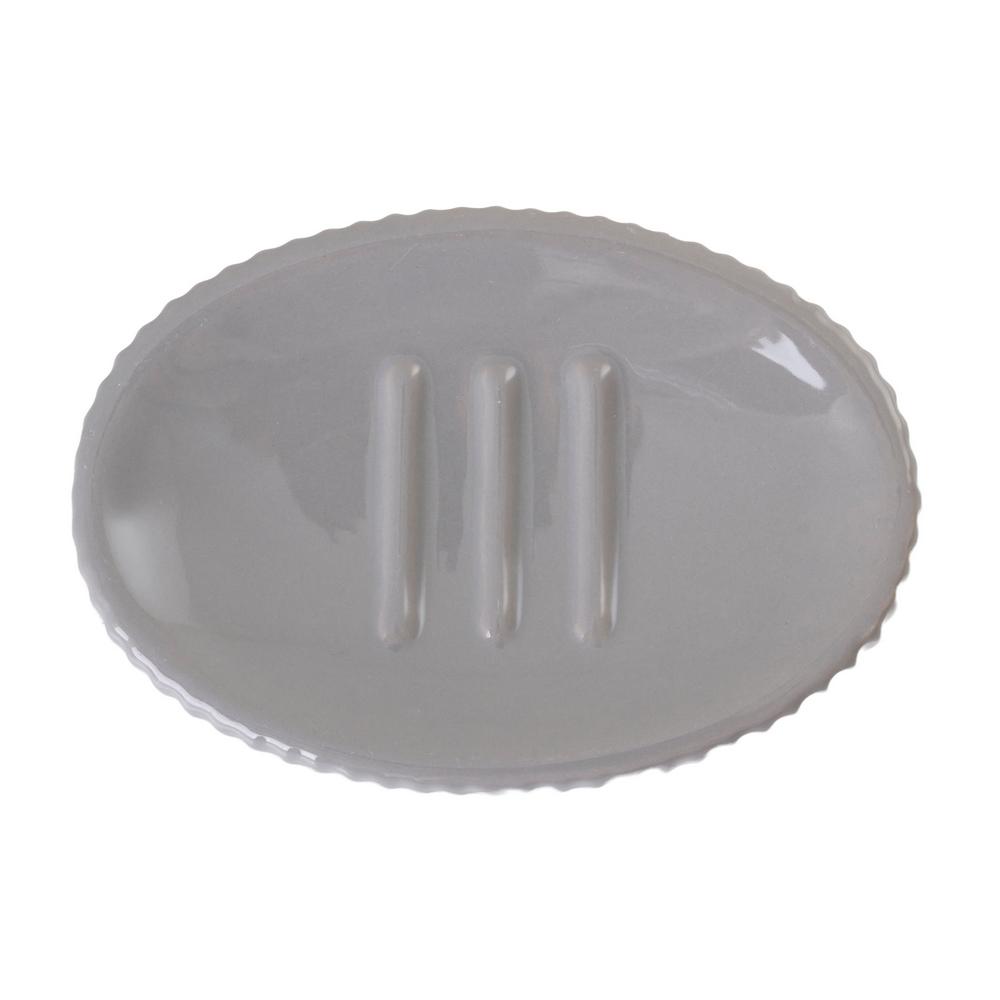 AWD INTERIOR 2006 Tierra soap dish, stoneware, gray
