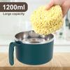 Miseczka do szybkiego przygotowywania ramenu z filtrowaną pokrywką 1200 ml Miseczka do makaronu ramen do mikrofalówki z łyżką pałeczkami Bez BPA Miseczka do gotowania ramenu