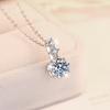 S925 Sterling Silver Necklace Snowflake Women's Classic High-end Jewelry Moissanite Pendant Collarbone Chain 2026