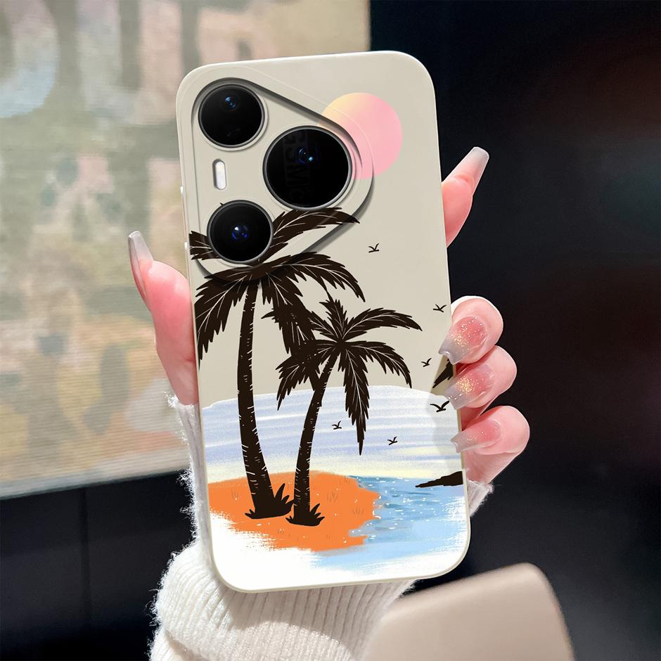 Case For Huawei Pura 80 Pro Plus Ultra Cartoon Heart Soft Silicone Shockproof Bumper Cover For HuaweiPura80ProPlus 80Ultra Funda