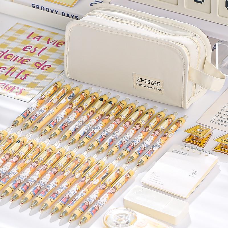 Double Layered Pain Pack Storage Bag with Five Layers for Classified Storage Large Capacity Student Pencil Case