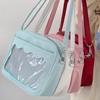 Large Capacity Single Shoulder Bag Transparent Pocket Crossbody Bag Multifunctional Handbag Women's Bag
