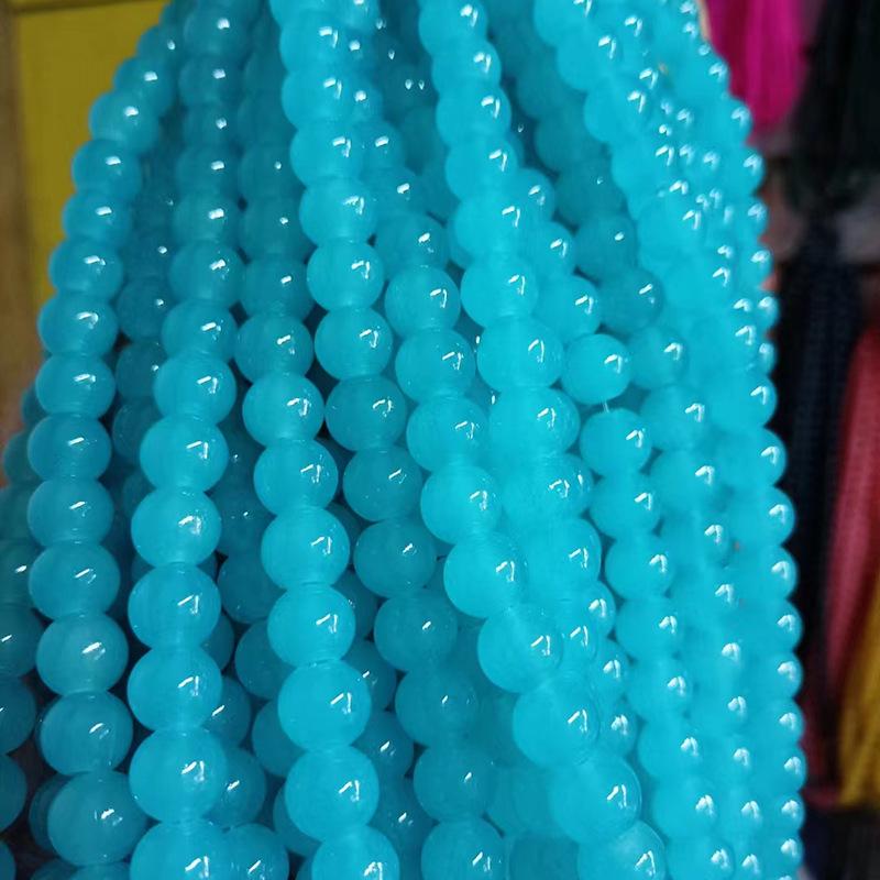 

Сделай сам Кристальные Разноцветные Имитация Нефрита Стеклянные Бусины для Изготовления Ювелирных Изделий 6mm, approx 135 beads