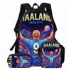 1/2/3/4/5PC Soccer Star Pattern Backpack Set – Large-Capacity Casual Backpack with Matching Clutch & Tote Bag, Perfect for Daily