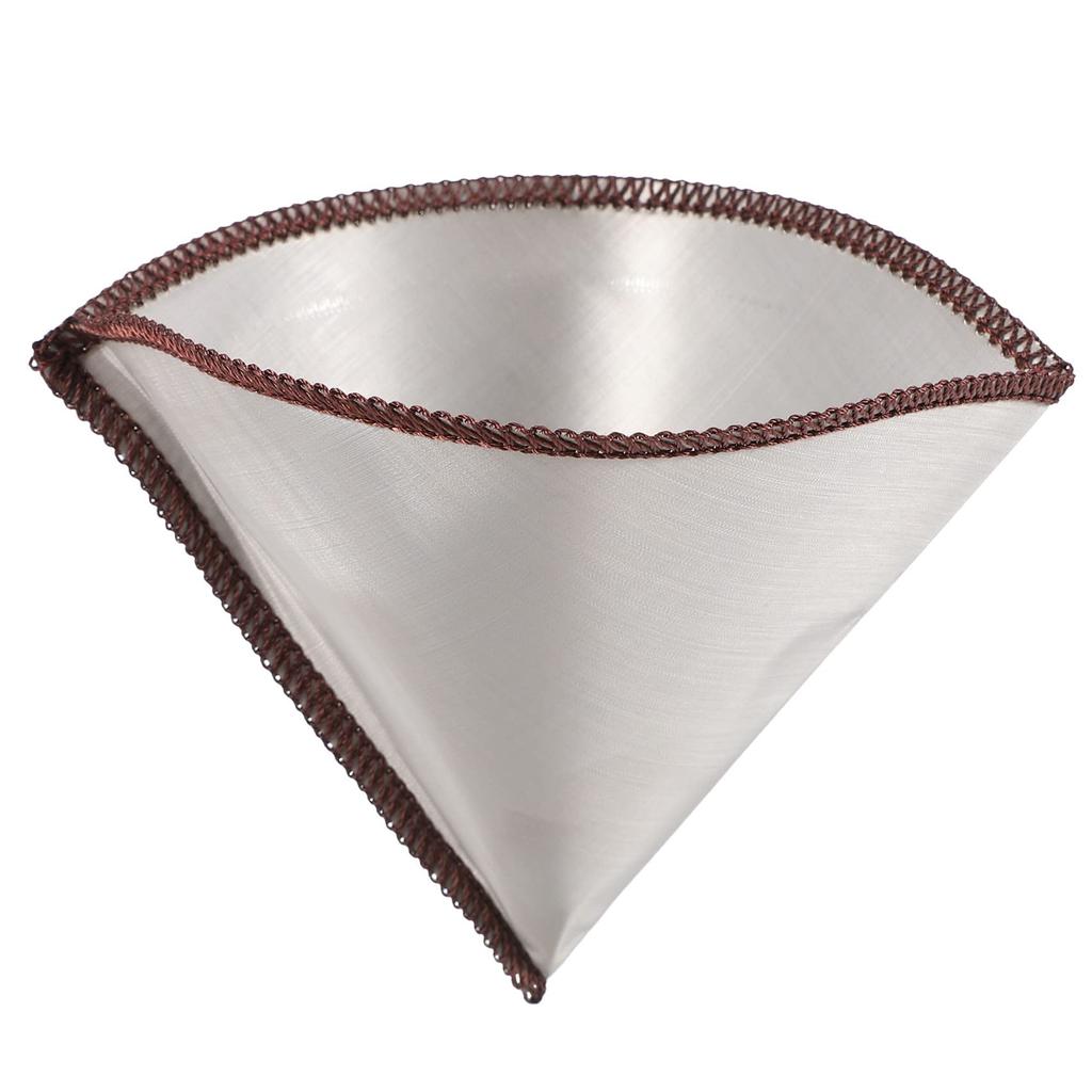 Dovhmoh Reusable Coffee Filter Mesh Paperless Coffee Filter Stainless Steel Cone Filter 3-4 Cup Coffee Drip Filter