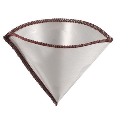 Dovhmoh Reusable Coffee Filter Mesh Paperless Coffee Filter Stainless Steel Cone Filter 3-4 Cup Coffee Drip Filter