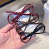 Korean Faux Leather Bow Hair Clip: Cute, Sweet Accessory for Women and Girls