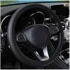 Automobile Universal Steering Wheel Cover Non-slip Car Steering Wheel Cover Non-slip Embossed Leather Car-styling