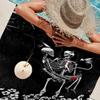Einfaches Totenkopf-Badetuch Mikrofaser Weich Wasserabsorbierend Atmungsaktiv Für Mädchen Kinder Dekoratives Cartoon-Strandtuch