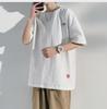 Men's Summer Cotton-Linen Short-Sleeve Chinese Style Embroidered Casual T-Shirt