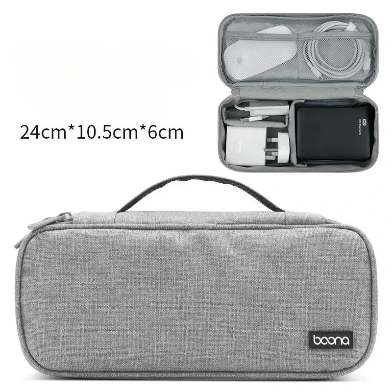 Travel Data Cable Laptop Power Bag Mobile Phone U Disk Charging Bank Storage Bag Business Trip Digital Accessories Organizer