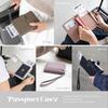 Passport Case with Skimming Prevention Functional Card Coin Pen Zipper Water Perfect for Overseas Travel and Business Dusty Pink [RafiCaro] Cover,