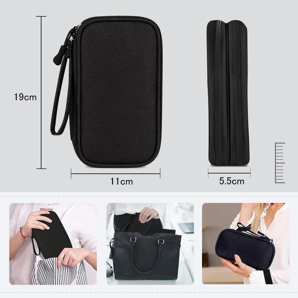 DONGFANGB Multifunkcionális Tároló Kütyü Nagy PC SD Hordozható Kényelmes Utazáshoz Doboz, Tasak, 3-Rétegű, Karcálló, Kapacitás, Porálló,