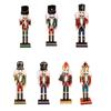 Traditioneller Holz-Nussknacker Soldatenfigur mit farbigem Finish für Zuhause, Feiertage und saisonale Ausstellungen
