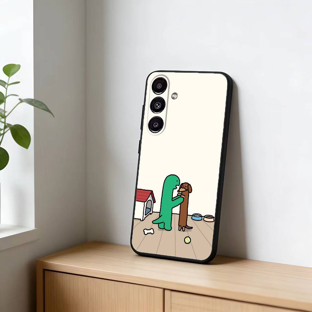 Cartoon J-Joguman Studio Phone Case For Samsung Galaxy A20,21s,22,31,32,52,53,72,73,80,91 Soft Black Shell