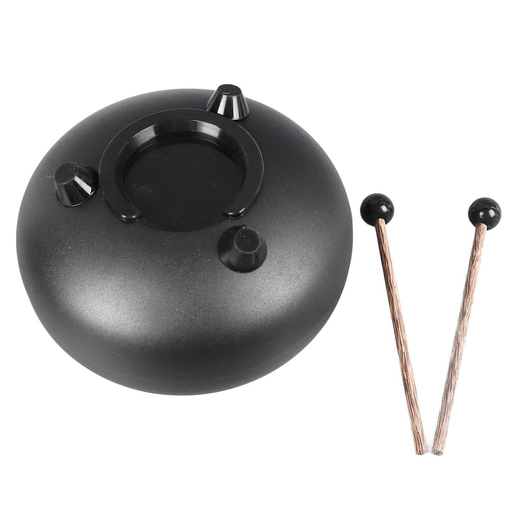 Tongue Drum 6 Inch 8 Tone Stainless Steel Worry Free Empty Spirit Drum for Performance Meditation