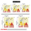 2pcs 2D Flat Printing Window Drapes Sweet Summer Time Lemonade 100% Polyester Without Electricity Seasonal Party & Holiday Decor