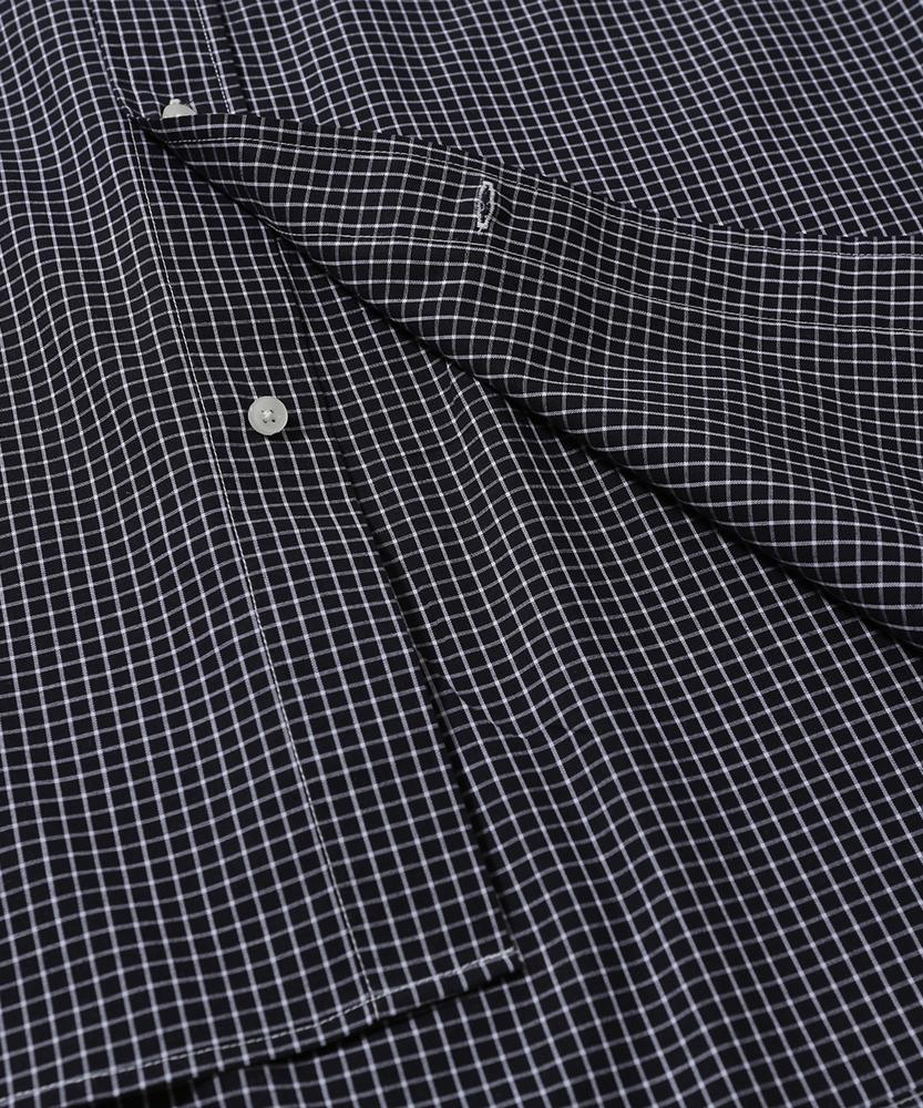MOIF [Ss26] Uniform H/S Shirt / Black Grid